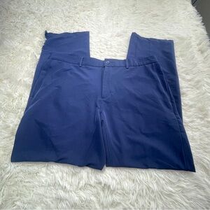 Nike Men’s Golf Standard Fit Dri-Fit Blue Pants 35x30 Polyester Spandex Stretch